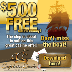 More than enough of Free Gambling Money at Captain Cooks Casino
